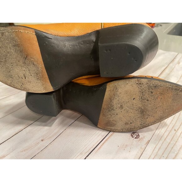 Nocona Buttercup USA Vintage, Western Cowboy Dance Hall Rodeo Boots Sz U - Picture 9 of 11